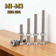[YMH-G1] CSK Flat Head Machine screw Countersunk screw W/NUT/Stainless Steel 304 Phillips Countersun