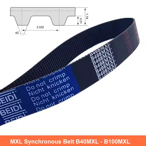 1Pcs MXL Timing Belt Width 6/10mm Closed Loop Rubber Synchronous Belt B40MXL B42MXL B43MXL B47MXL B4