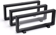 Skelang 3 Pcs 3D Floating Display Case, Black Display Stand Holder 9"×3.54"×0.75"(L×W×H Suspension F