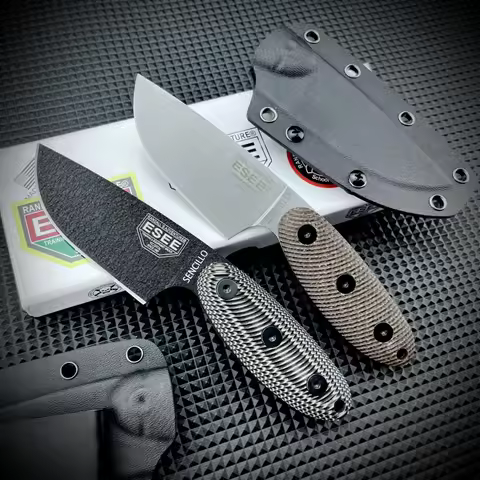 ESEE S Straight Knife G10 Handle D2 Blade Outdoor Camping Barbecue Sharp Cutting EDC Multi-functiona