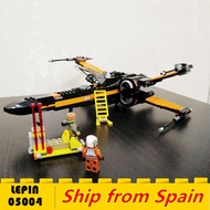 Lepin 05004 Star plan Wars First Order Poe X-wing Fighter model Kids Toy Building Block bricks 75102