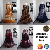 Baju Dress Gamis Wanita Remaja Dewasa Twill Ori Pekalongan Syari Raya