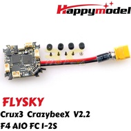 Happymodel CrazybeeX V2.2 F4 1-2S AIO (25.5x25.5) Flight Controller for Crux3 Toothpick Whoop - Flysky HPV22-FL