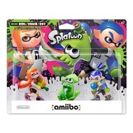 (全新) NS Switch 漆彈大作戰 系列 Amiibo: Girl + Green Squid + Boy Triple Pack 3合1套裝 (Splatoon 2) -  必備 模型 fig
