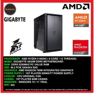 Gaming Value Office Pc Desktop AMD Ryzen 5 8600G/16GB/32GB/512GB SSD/1TB SSD/RADEON 760M/500W