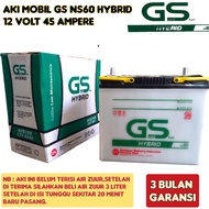 Aki Mobil Avanza/Terios/Rush/Taruna/Xenia/Katana/Escudo/APV Gold Star NS60 HYBRID 45 Ampere