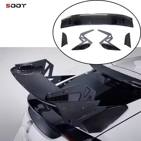 Carbon Fiber Rear GT Wing Spoiler Fit For Honda Civic Typer FK7 FK8 2017 Upgraded Refit Bodykit