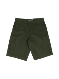 BOVY่JEANS CARGO SHORT BIGSTYLE - กางเกงขาสั้นคาร์โก้ขากว้างทรงผู้ใหญ่ MENS CASUAL สีเทาครีมเขียวขี้