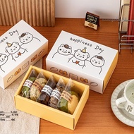 maxingshan> Cartoon Snowflake Crisp Scones Packaging Box Drawer Candy Biscuit Cookie Packing Box new