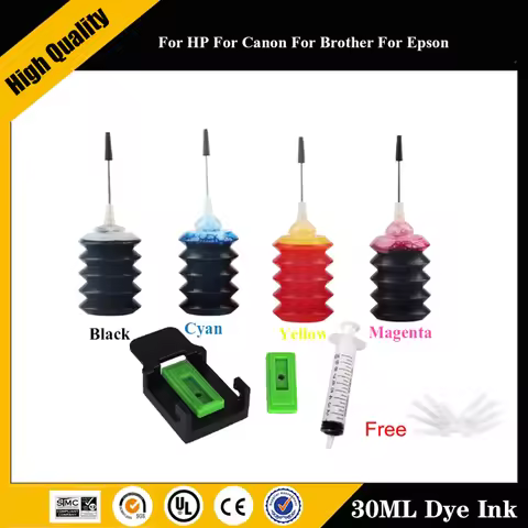 Einkshop For HP 301 302 304 305 Xl Printer Dye Ink for HP301 Deskjet 2540 2050 2510 2620 2630 2632 5