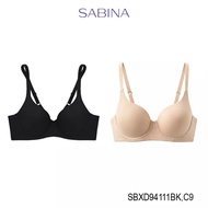 Set 2 pcs. Sabina Perfect Bra Level 1 Wired Bra Style No. SBXD94111BK+SBXD94111C9 Black&Skin