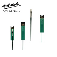 Mont Marte Artist Brush Premium Chungking Bright 2/6/10/16 - Oil Painting Brush Set Hog Bristle