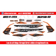 AEROX V1 MALAYSIAN CONCEPT STOCK DECALS (ORANGE)