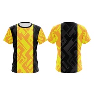 Axellent Prints Spongy Yellow Black Vest Look kuning hitam baju jersey custom name long sleeve lenga