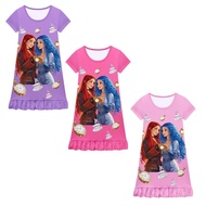 83207 Kids Girls Movie Pleat Short Sleeves Dress