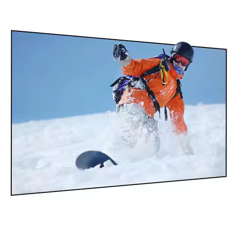 YuTong alr projector screen 72inch~120inch pet crystal Fixed frame Ultra short throw projector scree