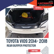 Toyota Vios 2013 - 2018 Rear Bumper Guard Protector With Chrome ABS material