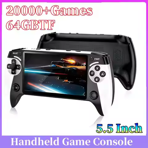 X9 Retro Handheld Game Console, Game Console 5.5-Inch HD IPS Screen, 20000+ Classic Games,TV Connect