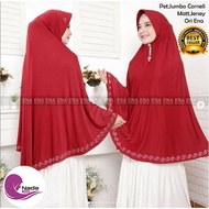 Hijab Khimar  Syar'i Corneli Ori Ena Jumbo Pet Antem Bordir Hijab Instan Bergo Murah