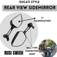 Motorcycle Side Mirror for RUSI SWISH| Ducati Style Rear Side Mirror