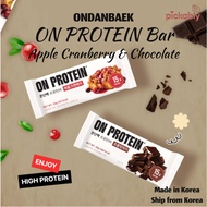 ON Protein Bar / Co-developed with a Famous Korean Actor / High Protein Snack / Chocolate Fudge & Ap