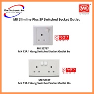 MK Slimline Plus SP Switched Socket Outlet