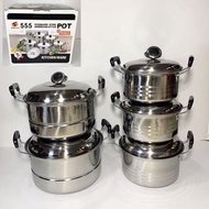 Saito 555 Stainless Steel Steamer Pan set