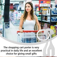 CAMELLI Trolley Master Key Token, Detachable Reusable Shopping Cart Token, Durable Coin Holder Metal