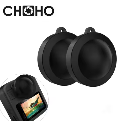 For Gopro Hero Max 2 Accessories Lens Cap Cover caps Rubber Lente Protector Silicone 2Pcs A Lot For 