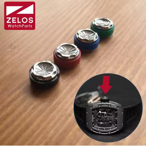 10.5mm Waterproof Rubber Watch Crown for Richard Mille Skull Watch Rm052 Rm011 Rm038 Rm035 Replaceme