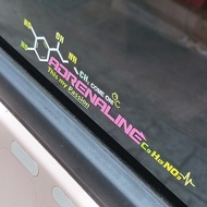 [Taiwan Shipment] Car Unique Creative Dopamine Adrenaline Molecular Body Sticker Scratch Sticker Ele