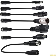 Lidu11 Travel Friendly DC5521 Female to DC8016 DC5525 Male Adapter Cable Cord Black