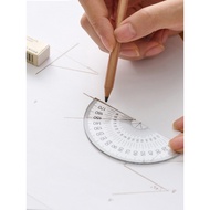 MUJI MUJI Acrylic Protractor Drawing and Measuring Stationery Multifunctional Ruler