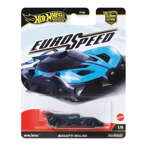 Original Mattel Hot Wheels premium 1/64 Bugatti Bolide 2025 Car Culture EuroSpeed FPY86 Minature Car