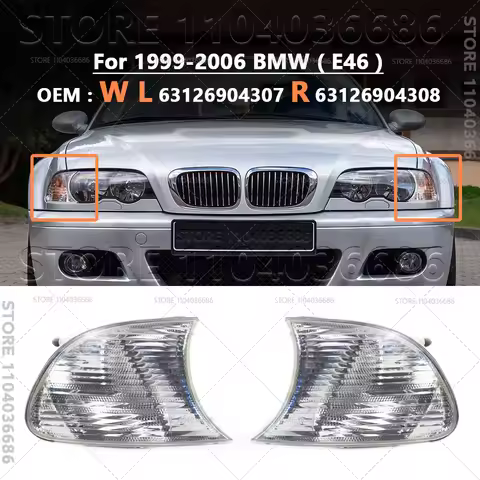 For 1999-2006 BMW 323Ci 325Ci 328Ci 330Ci (E46) Turn Marker Signal Blinker Corner Parking Light Lamp