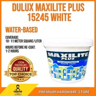 DULUX Maxilite Plus 7 Liter (White 15245) Matt Finish For Interior Wall Ceiling Paint Cat Kapur Air Putih Dinding Siling