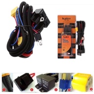 H4/H7/H11 Lampu Besar Wire Kit Car Headlamp Headlight Socket Relay Wira Iswara Vios City Myvi Alza