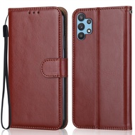 EllaStuff Samsung A32 Case Flip Cover Leather Case Sarung Buku Wallet Case Casing Samsung A32