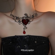 Cool Sweet Design Diamond Love Branch Flower Necklace