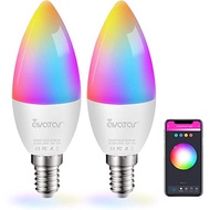 Avatar Controls Smart Bulb E14 Light WiFi LED Candle Bulbs C37, Music Sync 5W 2700K-6500K RGB+Warm/C