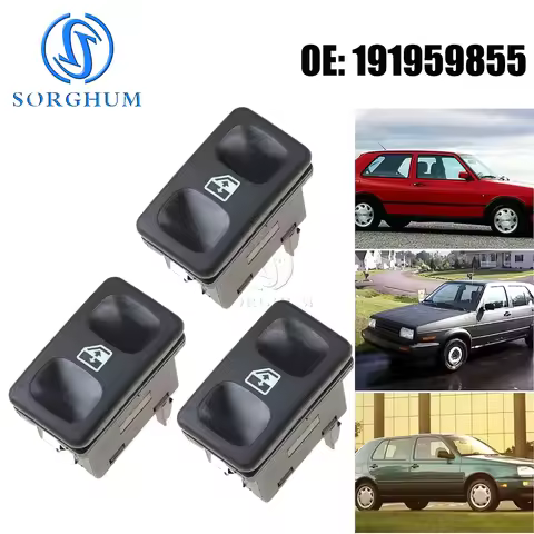 191959855 Passenger Electric Window Single Switch Button Lifter For VW Volkswagen Seat Golf Jetta MK