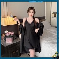 pakaian tidur lacy night dress sexy Baju tidur wanita musim panas sutera ais seksi nipis 2024 tahun 