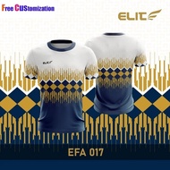 Ready Stock EFA 013 - 018 ELITE SPORTS Sublimation Sports Jersey / Volleyball / Quick Dry Tops