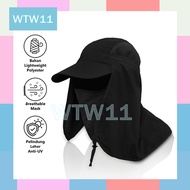 Wtw Fishing Hat Multifunction Fishing Hat Anti UV Mask Japan Outdoor Hat IMPORT