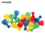 [AFXGUSD] 16pcs Plastic Chess Pieces Replacement Set, Spare Chess Draughts for , Flying Chess, Board