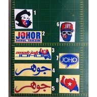 Sticker motor sticker pantul cahaya sticker johor