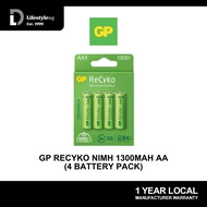 GP ReCyko NiMH 1300mAh AA (4 battery pack)