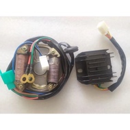 Modified Stator Coil Magneto Stator Ignition Coil Rotor Coil Stator Assy For Suzuki AX100(4 Poles,12