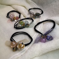Shimmer crystal balls with ribbon