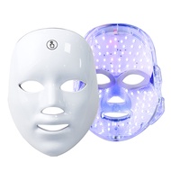7 สี LED หน้ากากใบหน้า Photon Therapy Face Skin Care Mask Anti Acne Therapy ฟื้นฟูผิวกําจัดริ้วรอย F